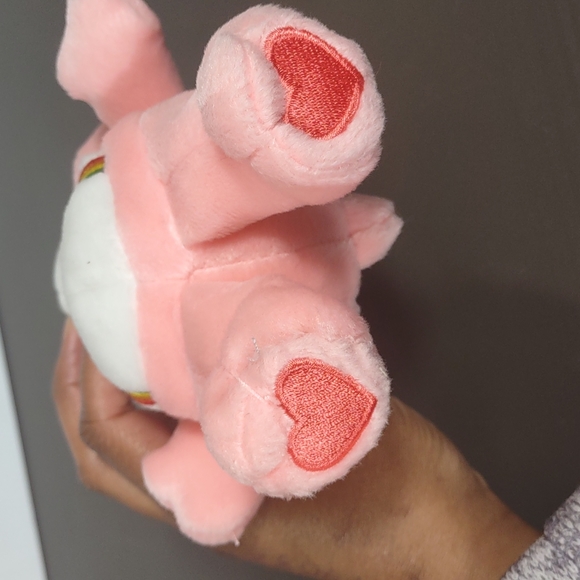 •Care Bears Cheer Bear pink rainbow 8.5" Plush Plushie Fairy Core Stuff animals - Picture 5 of 16